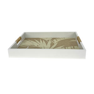 Organisateur de <span class=keywords><strong>plateau</strong></span> en bois au design bohème personnalisé pour table de cuisine <span class=keywords><strong>Plateau</strong></span> de rangement décoratif en bois avec poignées - Product Image 3