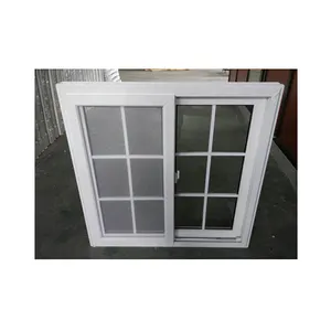 Large balcony french window,double glass grill insert sliding window