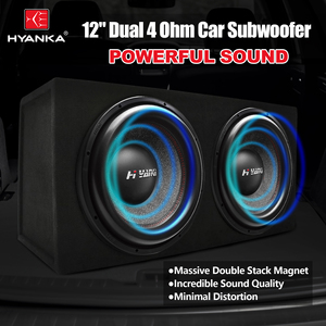 Subwoofer de <span class=keywords><strong>voiture</strong></span> professionnel HYANKA BSF-12-4 de 12 pouces, 600 W RMS, haute qualité, double bobine de 4 ohms, 2,5 pouces - Product Image 2