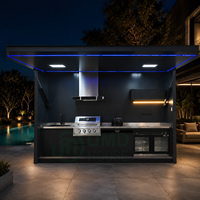 Cocina Exterior Modular Personalizada para Patio de Villa, Resort o Entretenimiento al Aire Libre