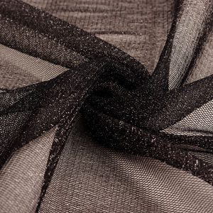 Venta al por mayor tela de malla de tul tela de hilo plateado 1,6 M 38G rollo de tela de malla de nylon ecológico - Product Image 1