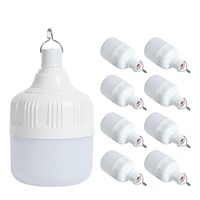 Ampoule LED de camping rechargeable de haute qualité 20W, lampe d'urgence intelligente USB DC5v LED
