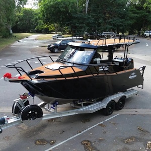 Bateau de pêche sportif à coque en V profond, en aluminium, personnalisé en usine, Seaking Hunter 720, bateau de croisière en mer, hors-bord, offshore - Product Image 1
