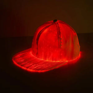 Meilleures ventes Casquette de baseball à fibres optiques lumineuse à LED phosphorescente dans le noir pour fête - Product Image 3