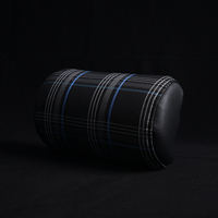 Appui-tête de siège Golf Tartan en cuir PVC avec VW MK7 GTD GTE GTI Tissu Tartan gris Oreiller de siège complet pour accessoires d'intérieur de canapé