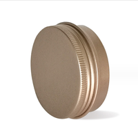 Boîte de conserve vide en aluminium de 10g 15g 30g 50g 60g 80g 100g 150g 6 oz en cuivre doré mat pot en aluminium contenant de baume à lèvres