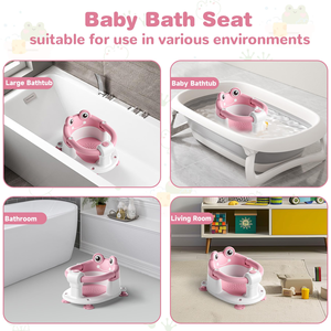 Siège de bain bébé à ventouses avec dossier robuste et durable, garantie commerciale - Product Image 5