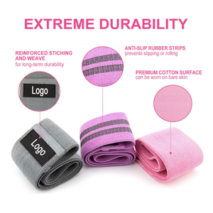 Fasce per il bottino in tessuto intrecciato personalizzate per allenamento Fitness impostate fasce elastiche di resistenza - Product Image 2