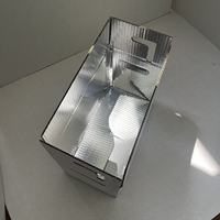 Boîte en carton ondulé enduit de cire pour expédition en chaîne du froid, boîte en carton enduit imperméable pour l'exportation d'aliments surgelés, empilable et robuste