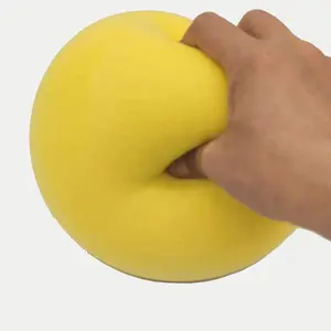 Soothing Decompressing Super Soft Novelty Toy Polyurethane Yellow Elastic Ball PU Foam Toy Mute Ball