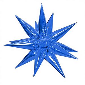 Globo Decorativo Estrella Multipuntiada Azul de 67cm para Fiestas, Modelo 50194 - Product Image 1