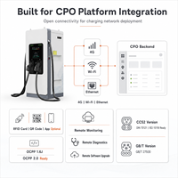 StarCharge Titan V5 180kW Chargeur rapide double CCS2 DC avec gestion des câbles, station de recharge pour véhicules électriques destinée aux installateurs commerciaux
