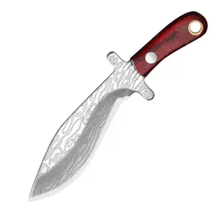 Venta al por mayor mejor cleaver estilo cuchillo-Cuchilla de acero de Damasco para mini herramientas, producto de madera, muestra gratis