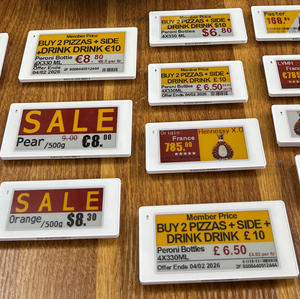 ผู้ผลิตขายส่งป้ายราคาอิเล็กทรอนิกส์คุณภาพสูงขนาด 2.13-10.2 นิ้ว จอแสดงผล E Ink ป้ายชั้นวางสินค้าอิเล็กทรอนิกส์ ESL สำหรับร้านขายของชำ - Product Image 1