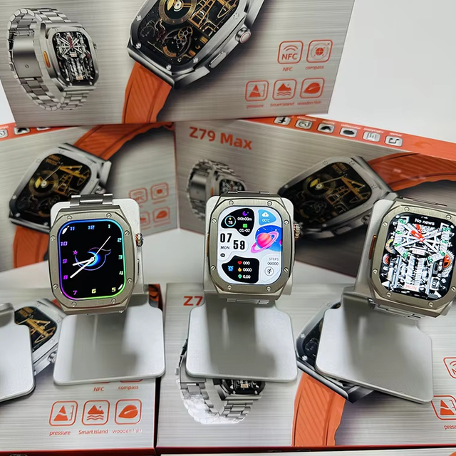 Z79 Max Smart Watch High Capacity Battery IP67 Waterproof Compass NFC Activity Tracker Remote Control Large Screen