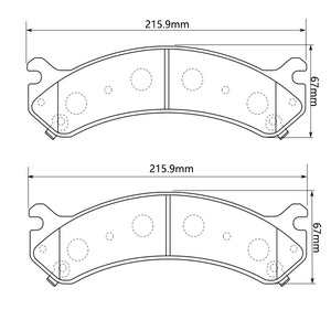 Plaquettes de frein à disque <span class=keywords><strong>D909</strong></span> ANTECH pour CHEVROLET Chevy Silverado 3500 HD/GMC Sierra 3500 01-06 07-10 Sierra 3500 Classic 07 - Product Image 5