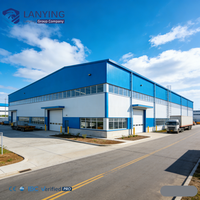 Meilleure Vente Charpente Métallique Structure en Acier Entrepôt Atelier Hangar sans Colonnes Intermédiaires