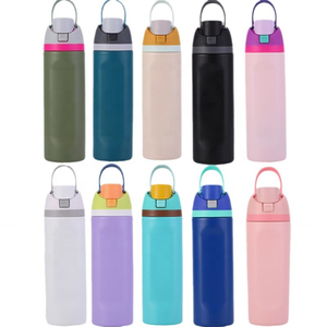 Logo personnalisé isolé Passe au lave-vaisselle Bouteille d'eau de sport sous vide en acier Garder au froid 24 heures - Product Image 2