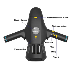 Scooter Subacuático Portátil Recargable con Doble Manillar y Pantalla LED para Snorkel y Buceo - Product Image 2