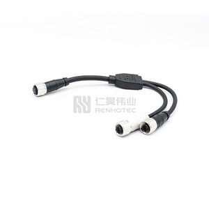 8 cực M12 Thông tư nối M12 Ethernet Splitter Cáp - Product Image 2