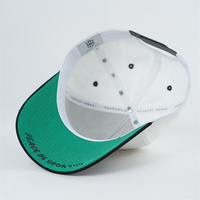 A Frame Golf Aanpassen Borduurwerk Logo Gestructureerd Twee Tone Kleur Katoen 5 Panel Baseballpet Hoed