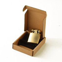 Briquet au kérosène moderne et minimaliste, allumage par roue à silex, résistant au vent, cadeau pour homme, pochette en velours simple