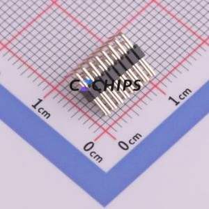 1271WR-2x8P Pin Header Bent Lead Through Hole,P=1.27mm Connector 2x8P 1.27mm Pin Header Right Angle Insert - Product Image 2