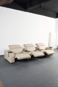 Conjunto de Sofás Reclinables para Cine, Sofá Seccional para TV con Estructura Metálica y Tela Suave - Product Image 2