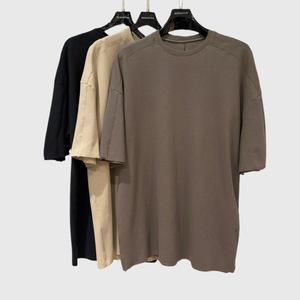 클래식 기본 미니멀리스트 남여공용 하이럭셔리 크루넥 티셔츠 - Product Image 1