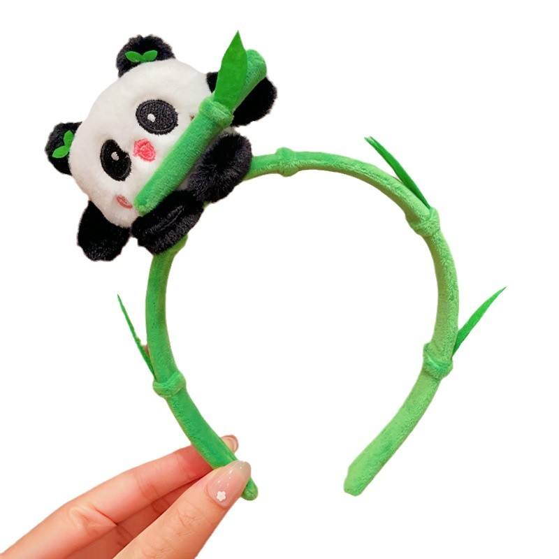 Exquisite High Quality Bamboo Hair Band with Cute Panda Design New Style Sweet Flower Hair Accessory Headband