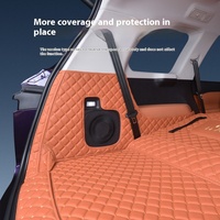 Tapis de coffre en cuir entièrement fermé pour 24 modèles d'accessoires d'intérieur de voiture dédiés C16 avec matériau en cuir durable