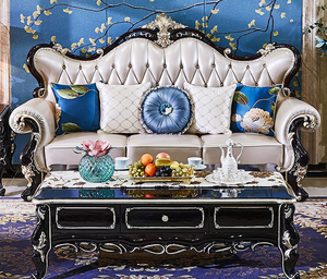 Divano Angolare Personalizzato 2026 Nuovo Stile Europeo in Legno Massello di Quercia, <span class=keywords><strong>Arredamento</strong></span> di Lusso per Soggiorno 125x92x130cm - Product Image 4