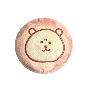 Selbstironischer Bären-Blechabzeichen-Anhänger – Süßes, quetschbares, stressabbauendes <span class=keywords><strong>Chiki</strong></span>-Keks-ähnliches Accessoire in Kreisform, Modell MR-2 - Product Image 1