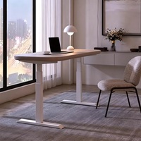 Bureau de travail réglable en hauteur, bureau assis-debout, mobilier de bureau commercial, bureau multifonctionnel en bois massif