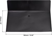 Pochette de classement A4 en PP personnalisable avec logo OEM/ODM, étanche et durable, avec bouton-pression pour bureau et entreprise