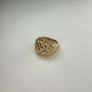 Fashion <b>Ring</b> 316L Stainless Steel PVD Gold Plating Resistant Sustainable Statement Jewelry - Product Image 1