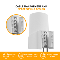 Soporte de Pared Blanco Bangcheer para TP-Link Deco X68/XE75/XE75 Pro AX5400, Ahorro de Espacio, Duradero, Amplificador de Wi-Fi, Paquete de 3