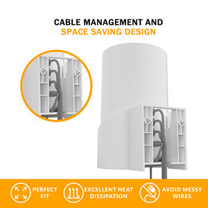 Bangcheer White Wall Mount Bracket Holder <strong>TP</strong>-<strong>Link</strong> <strong>Deco</strong> X68/<strong>XE75</strong>/<strong>XE75</strong> Pro AX5400 Space-Saving Durable Wi-Fi Booster 3-Pack Made - Product Image 5