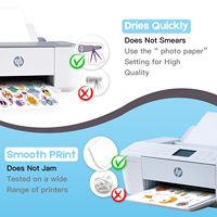 Stiker Tahan Air Matte PP 210mm*297mm Label Perekat Kertas Stiker Vinyl A4 untuk Printer Inkjet Laser