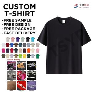 T-shirt en coton tricoté 100 % de haute qualité, 230 g/m², coupe ample, imprimé, pour hommes et femmes, vente en gros - Product Image 2
