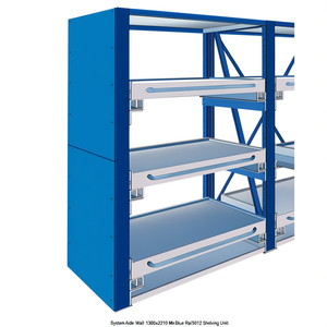 Sistema de Estanterías Fami, Pared Lateral Ar, 1300x2210 mm, Azul Ral5012 - Product Image 3