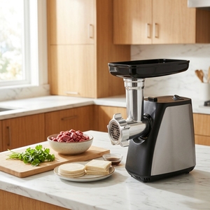 Picadora de <span class=keywords><strong>Carne</strong></span> Eléctrica Compacta para el Hogar, 350 W, Motor 7625, Molinillo de Alimentos Multifunción, Embutidora de Salchichas para Cocinar en Casa - Product Image 2