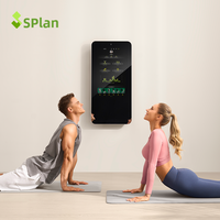 Máquina Multigimnasio Ajustable de Metal SPlan de Gran Venta con Pila de Pesas de 100 kg, Pantalla Táctil LCD y 5/7 Niveles Ajustables, Soporte para Sentadillas para el Hogar