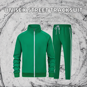 Conjunto Deportivo Unisex Personalizado al por Mayor, 360 Gramos, Ligero, 100% Nailon, Color Sólido, Casual, Primavera, con Apliques de Diamantes de Imitación, con Capucha - Product Image 2