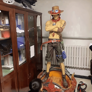 Statue <span class=keywords><strong>de</strong></span> pirate anime en fibre <span class=keywords><strong>de</strong></span> verre grandeur nature, sculptée à la main en résine, pose dynamique, pour décoration <span class=keywords><strong>de</strong></span> jardin extérieur - Product Image 5