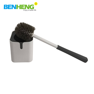 Juego de Escobilla y Soporte <span class=keywords><strong>para</strong></span> Inodoro de PET a Precio de Fábrica, Escobilla de Limpieza con Mango de Aluminio, Accesorios de Baño - Product Image 2