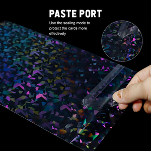Premium 50pcs sacs de bande dessinée holographiques nouveaux effets de diamant clair fond carré étanche à l'humidité PP plastique épaisseur Premium - Product Image 4