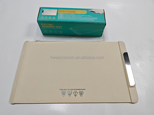 Vassoio Riscaldante <span class=keywords><strong>in</strong></span> <span class=keywords><strong>Silicone</strong></span> per Alimenti, Elettrico con Temperatura Regolabile, Tappetino Riscaldante Pieghevole per Buffet, Feste e Tavola da Cucina - Product Image 2