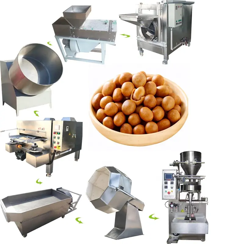 Macchine per il rivestimento dello zucchero al cioccolato fagioli giapponesi macchina per il rivestimento di arachidi con pelle di pesce