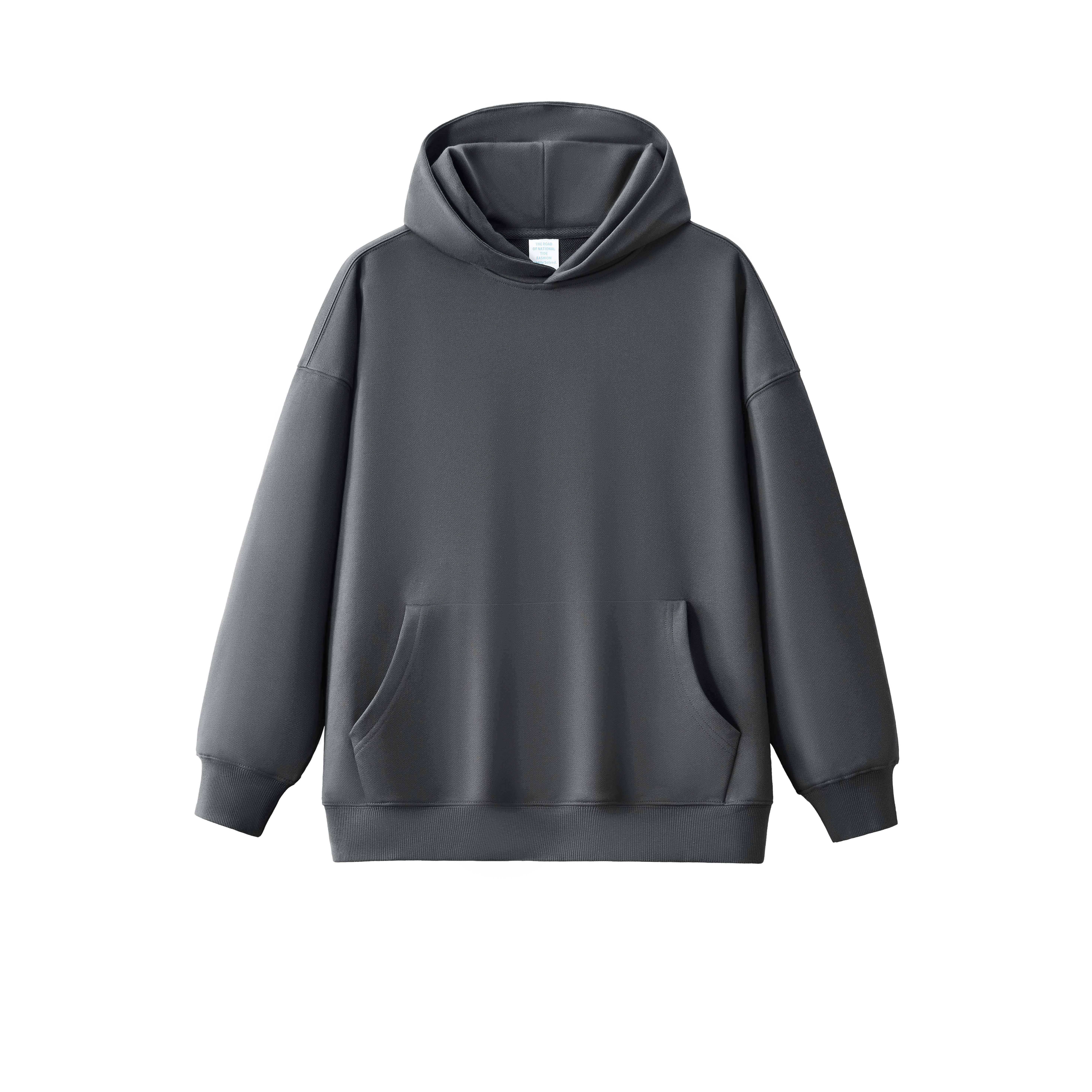 Felpa con cappuccio grigio cenere